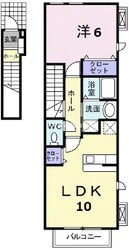 岡山駅 バス22分  平田中央下車：停歩2分 2階の物件間取画像